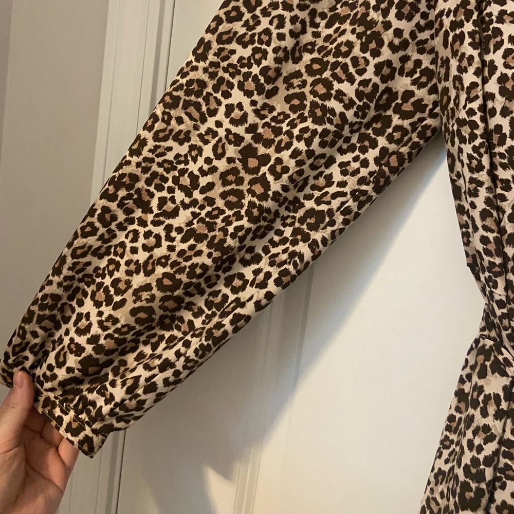 Loft Plus Leopard Print Wrap Dress - Picture 2 of 6